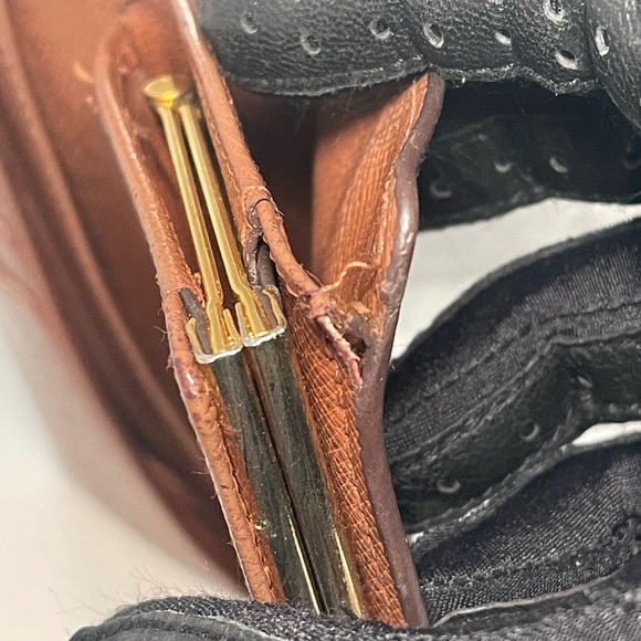 Auth Vintage 1998 LOUIS VUITTON Viennois Kisslock Wallet Coin Pouch Purse Canvas - Picture 16 of 16